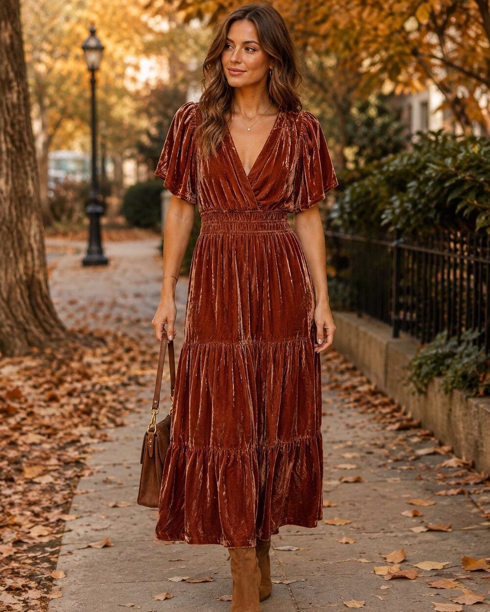 Anthropologie | Somerset Velvet Maxi Dress